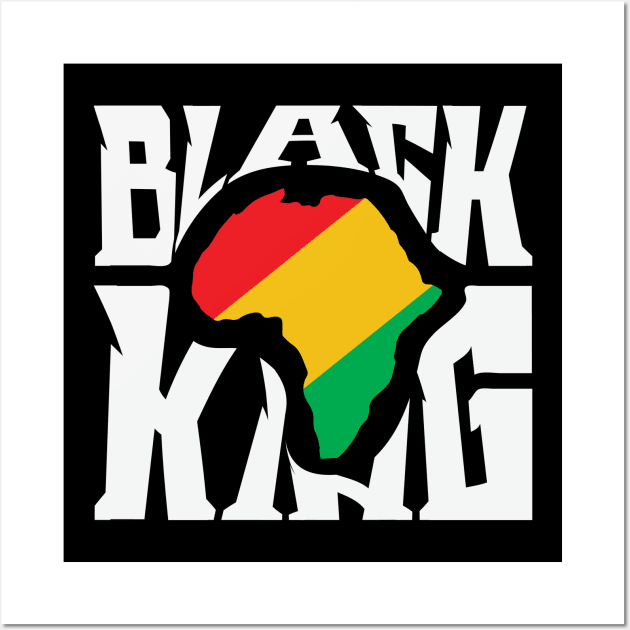 Black King, Black History Month, Black Lives Matter, African American History Wall Art by UrbanLifeApparel